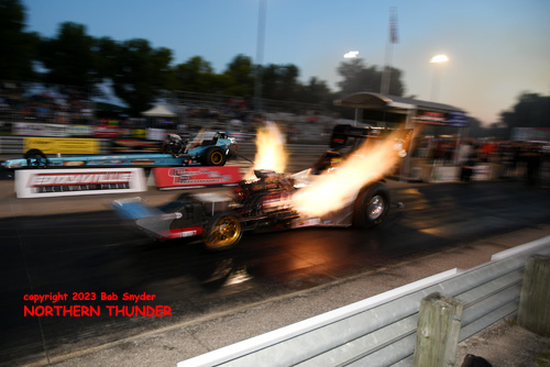 
Joe Gallegos - 'Nitro Clown' (far lane)